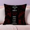 The S-Sisters Of M-Mercy Band Pillow Case Pillowcase Ultra Soft Skin Friendly Fabric Cloud Like Comfort & Concealed Zipper