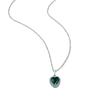 Hot-selling White Diamonds Imitation Moissanite Heart Shape, Slightly Inlaid White Edge Diamond Necklace Temperament Fashionable