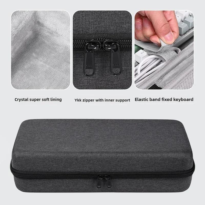 EVA Hard Case Protable Anti-fall Mechanical Keyboard Case Storage Bag Thickened Keyboard Protection Box for 87/68 Keys
