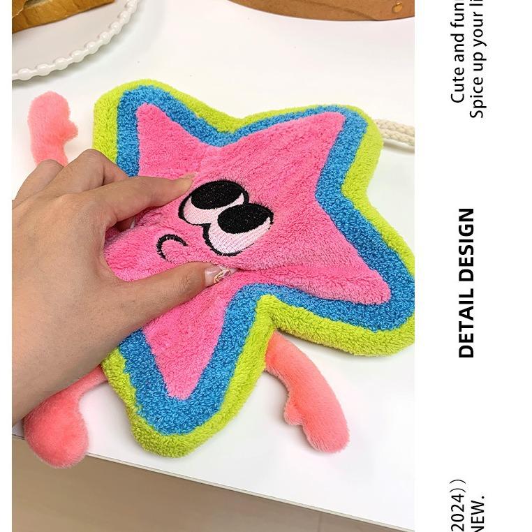 Cartoon Coral Fleece Dopamine Hand Towel, Soft and Water-absorbing, Quick-drying, No Hair Loss, Cute Children's Hand Towel, Bathroom