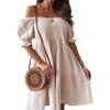 2024 Chic Solid Color Pleated Dress for Commuters
