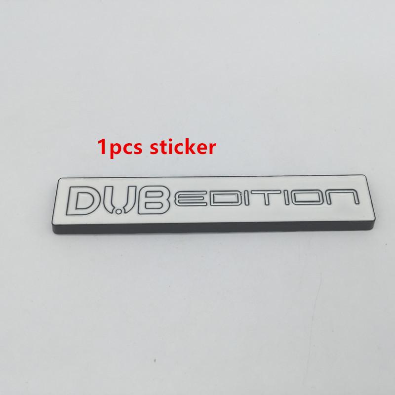 

1pcs 3D metal for DUB EDITION logo car Fender emblem Side Rear trunk badge sticker Decal Auto accessories