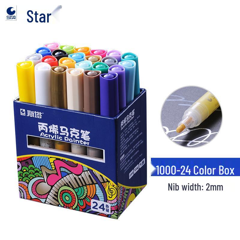 Star Waterproof Acrylic Paint Markers for DIY Shoes & Clothes