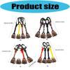 Outdoor Bear Bells Metal Loud Hiking Bells Pendant Keychains with Carabiner Hook for Hiking Camping And Pet Tracking