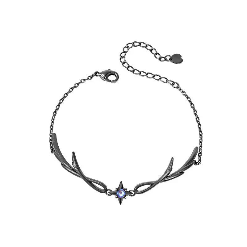 Retro Gothic Dark Style Black Bracelet Suitable for Men\'s Personality Women\'s Simple Charm Casual Jewelry Gift