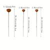 3Pcs Rustic Metal Rain Catcher Garden Stake Decorative Cup Rain Catcher Ornament For Yard Patio Lawn Outdoor Garden Decoration