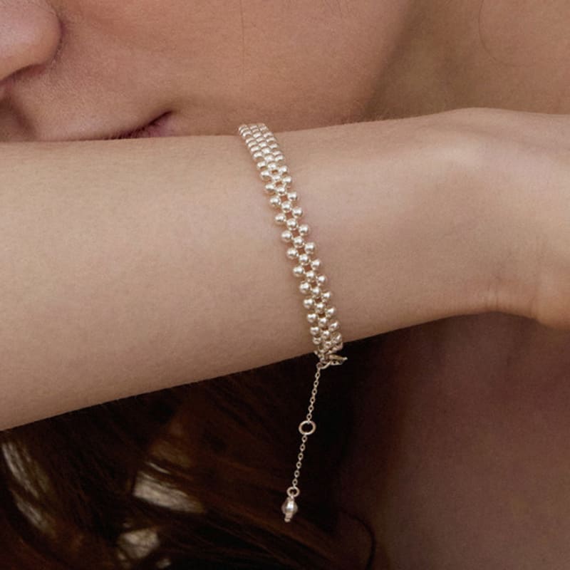 PAIGEFLYNN JEWELRY [925 Silver] Dot Lace Bracelet