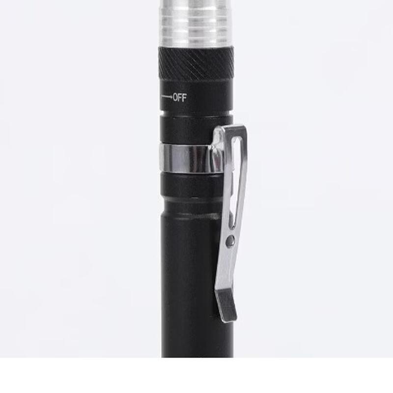 Portable Dual-Light Mini Pen Clip Flashlight