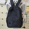 Schoolbag Japanese simple and versatile large-capacity solid color campus schoolbag 1011 summer new light commuter student backpack