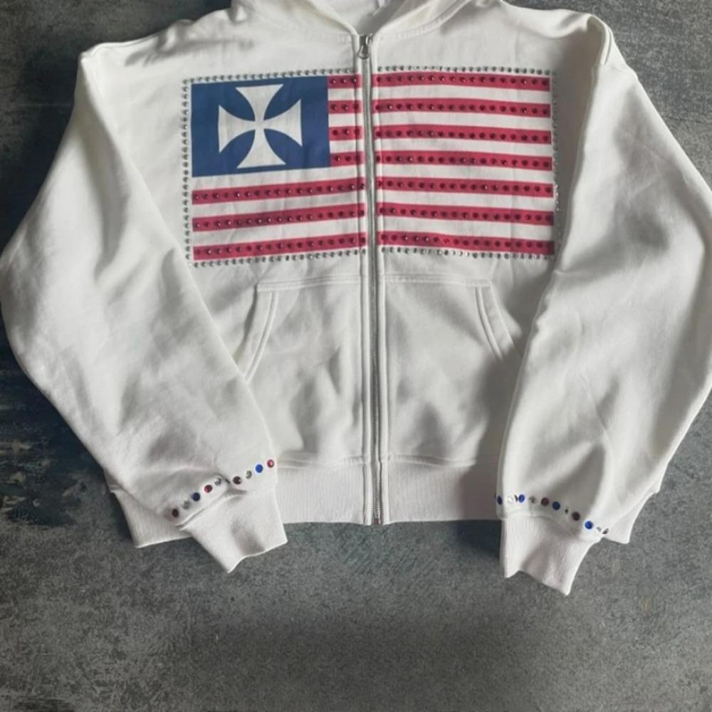 STREETRICH  New Design Women Hoodie Harajuku Y2k Loose Sweater with Zipper