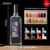 500ml Transparent Glass Bottle for Baijiu, Western Liquor, Homebrew, or Fruit Wine - Refillable and Customizable