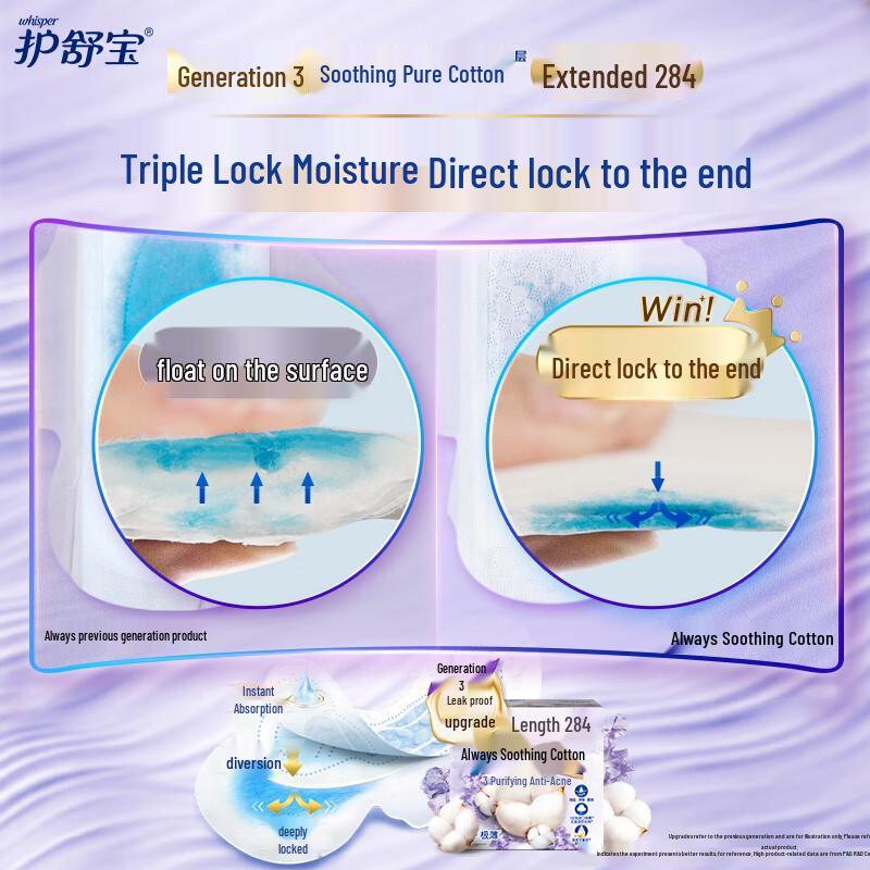 Whisper Vložky z čisté bavlny