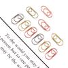 50Pcs Color Love Paper Clip Office Supply Creative Macaron Paper Clip Water Drop Special-shaped Mini Paper Clip