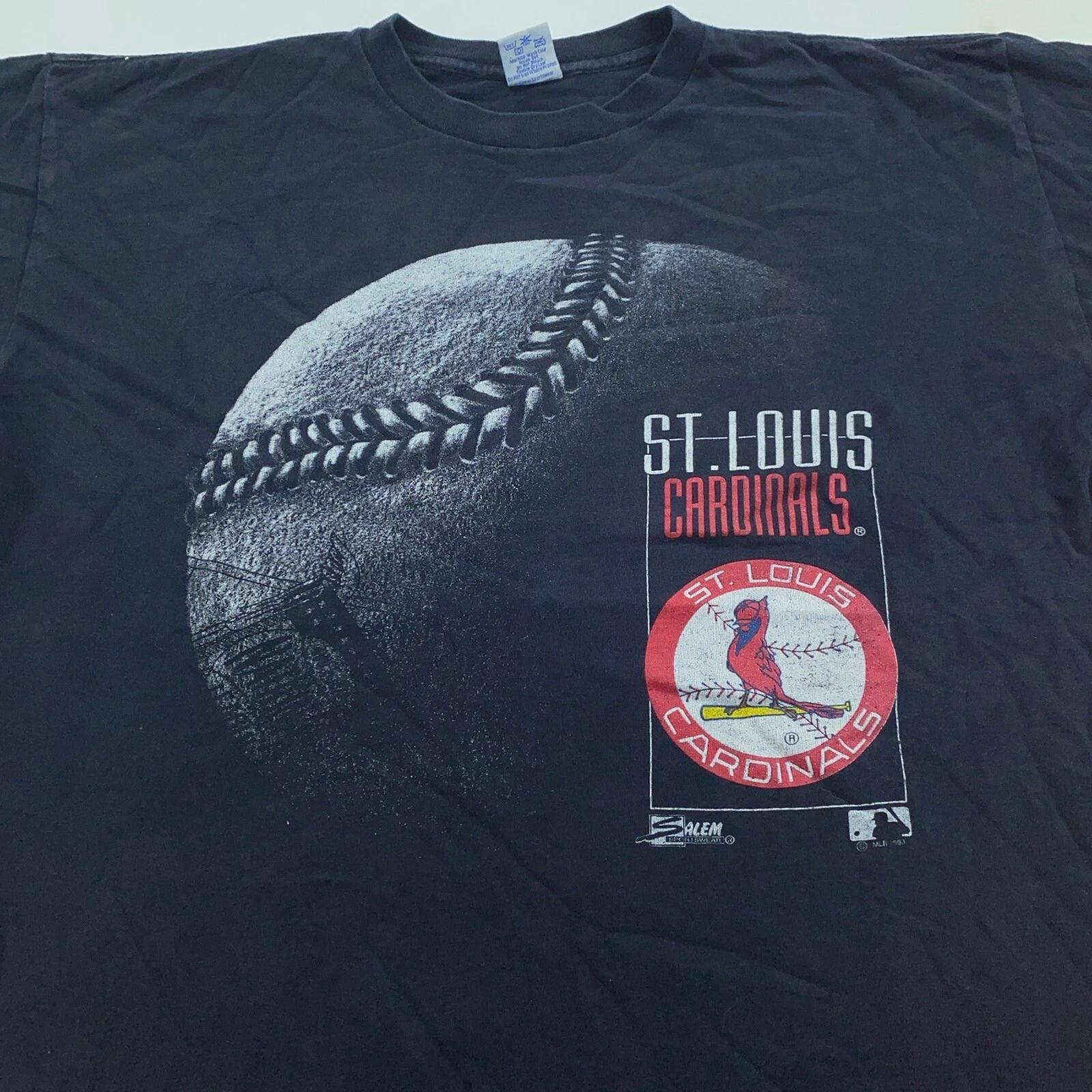 vintage 90s ST. LOUIS CARDINALS T-Shirt XL baseball mlb soft salem S