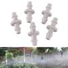 800Pcs Double Barb 4/7mm Hose Straight Repair Joint Plastic White 1/4"Pipe Coupling Garden Lawn Orchard Drip Irrigation Fittings