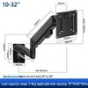 Adjustable Universal Wall Mount for 24-32 Inch Monitors
