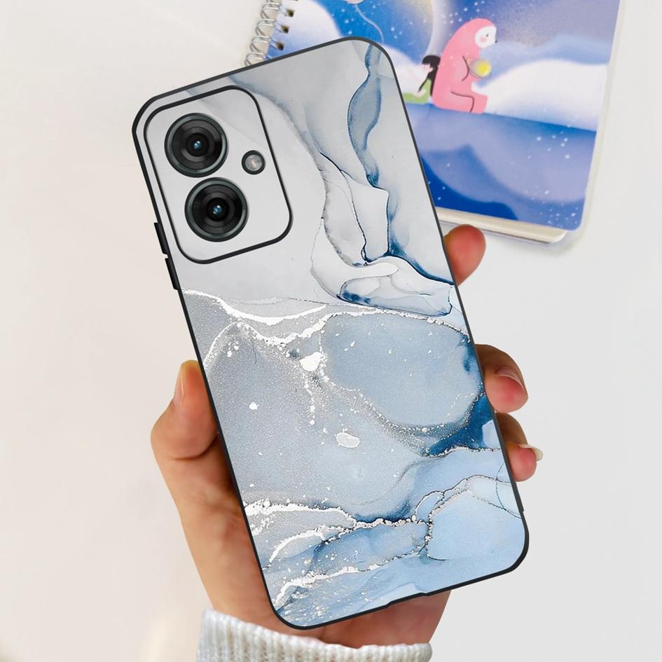 Für Motorola Moto G55 5G Hülle Niedliche Cartoon Katze Tiere Weiches Silikon Stoßfeste TPU Rückseite Handyhülle Für MotoG55 G 55 Funda
