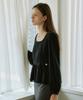 ADAUL Square Neck Line Ad Charm Blouse - Black