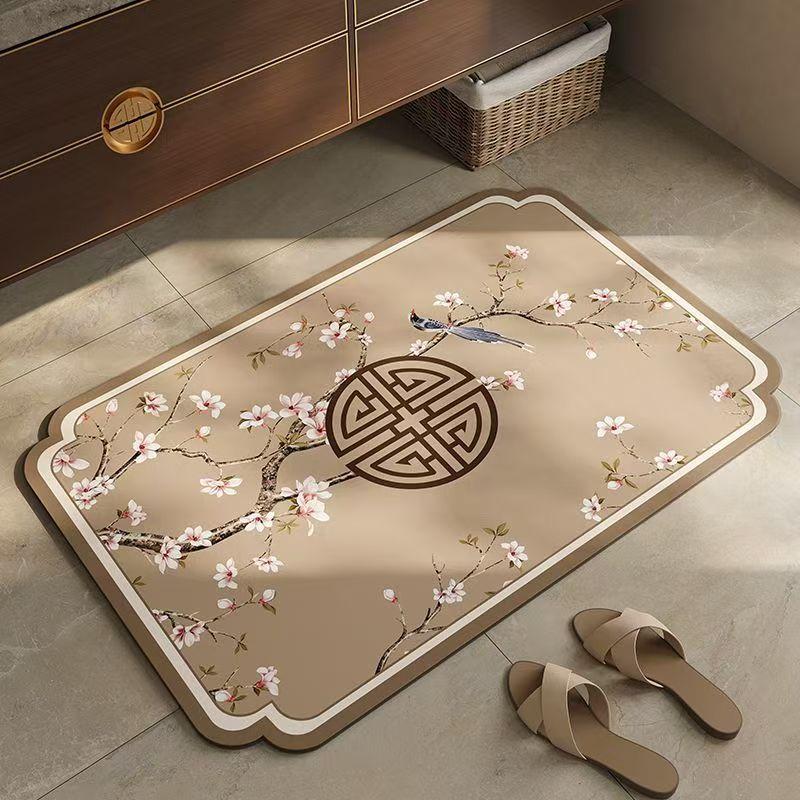 Bathroom Absorbent Diatom Mud Toilet Non-slip Doormat Toilet Toilet Floor Mat Toilet