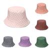 Black White And Checkerboard Checkered Fisherman Hat Casual Visor Fashion