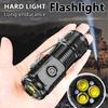 10000 Lumen Zoomable LED Flashlight USB Rechargeable Magnetic Base 3 LED Mini Tactical Torch Waterproof Portable Hand Lamp