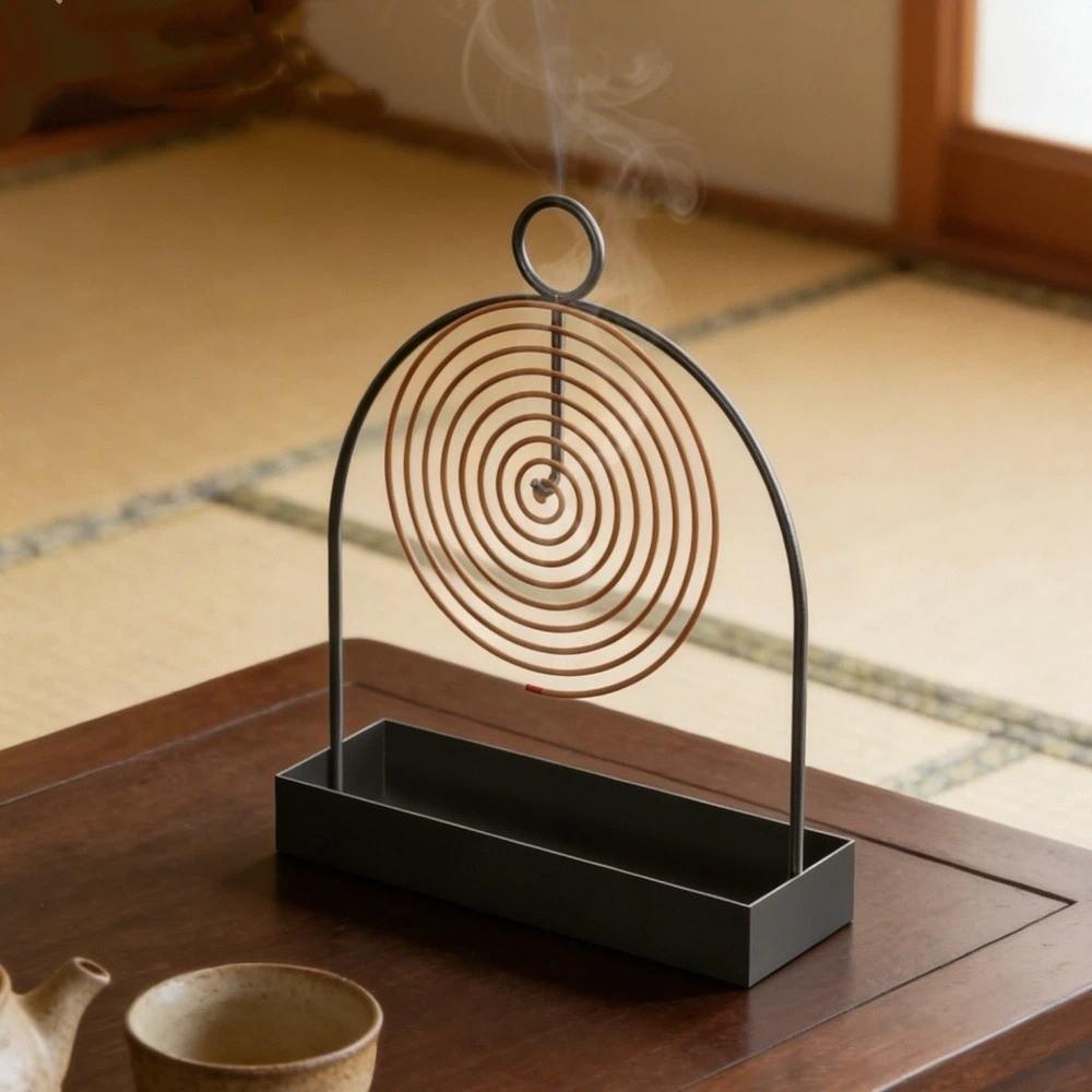Anti Scalding Incense Holder Rustproof Coil Incense Burner Coil Vertical Stand  Indoor Use