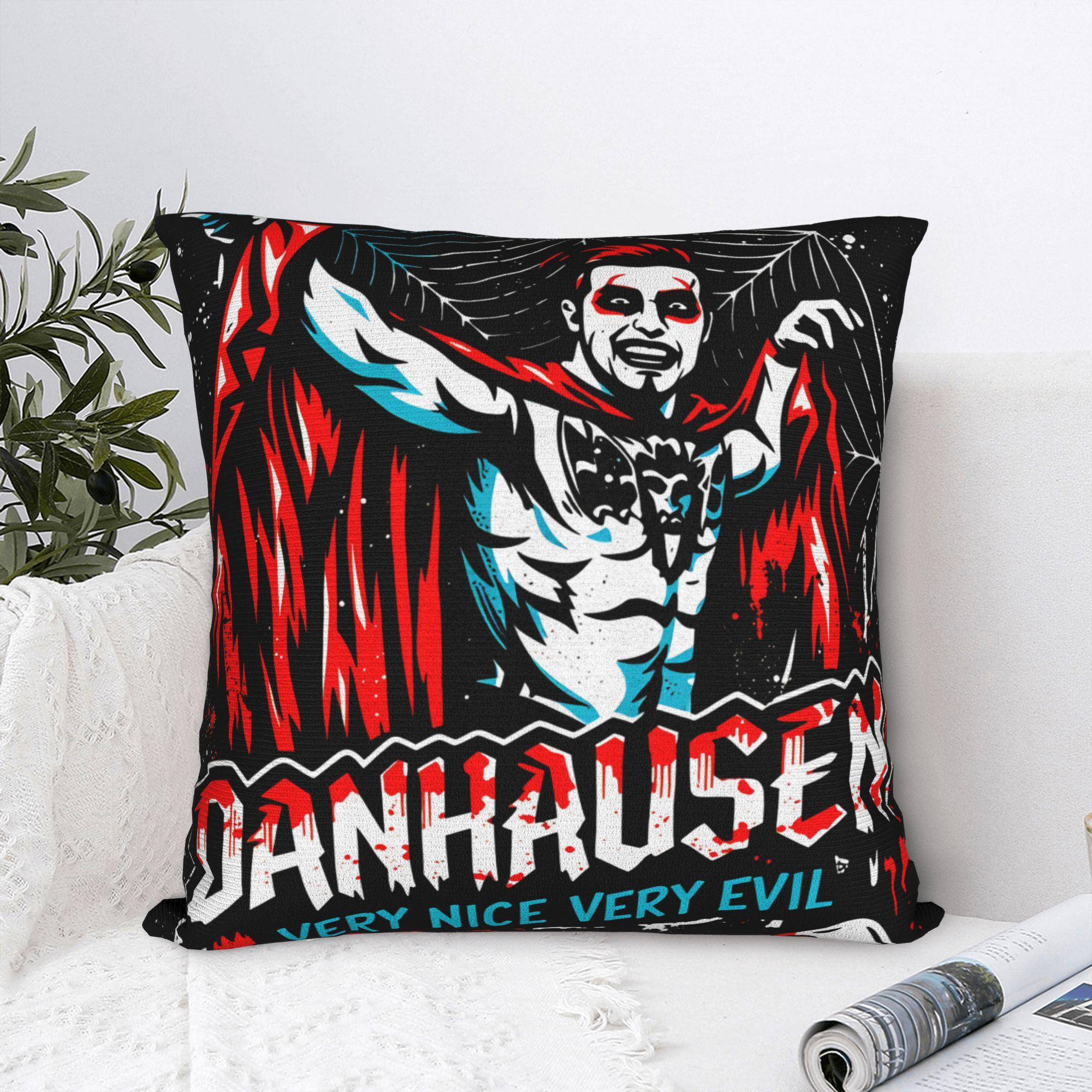 Jmg Clothing Unisex Danhausen Wrestling Nice Evil Pillowcase Polyester Cushion Cover Gift Throw Pillow Case Cover Chair Zippered 40*40Cm