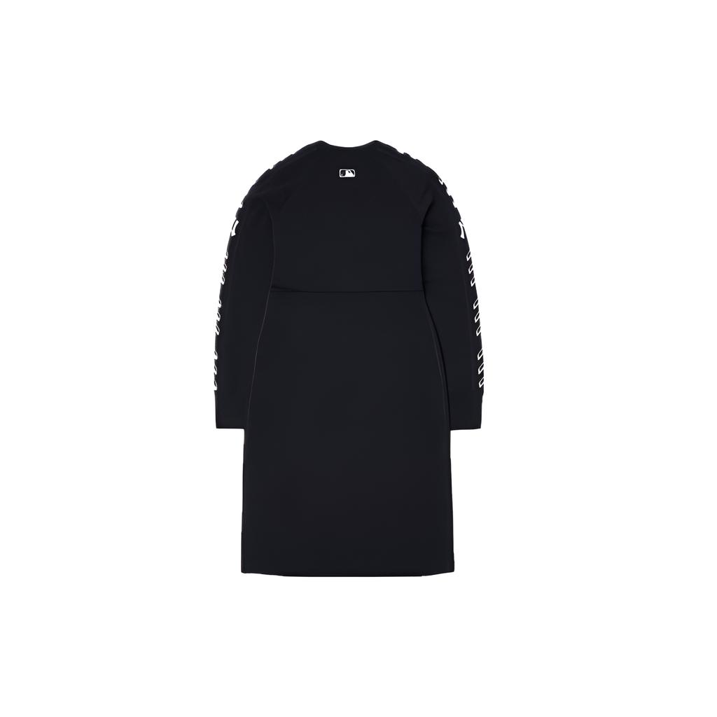 New MLB Long Sleeved Dresses Women's Black 3FOPS0214-50BKS