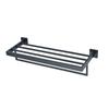 OIMG 304 Stainless Steel Double Towel Rack, 600mm, Black