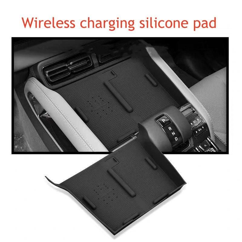 Wireless Charging Silicone Protection Pad Storage Box For BYD Equation Leopard 5 DENZA B5 2025 2024 Interior Accessories