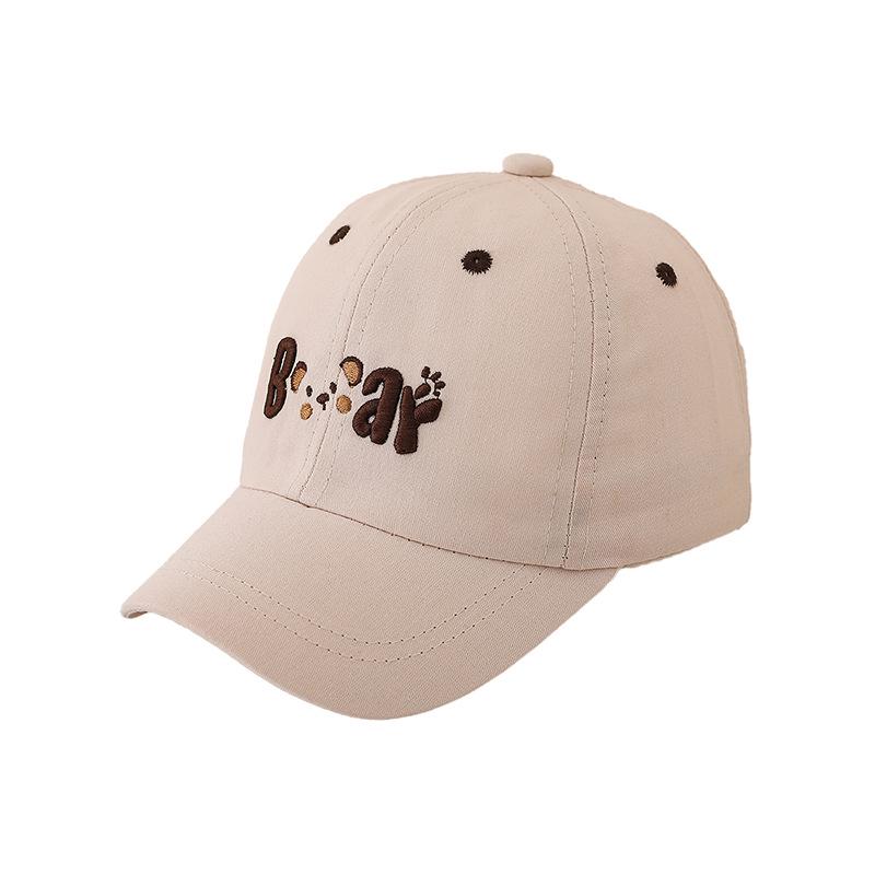 2026 Spring Korean-Style Kids Bear Duckbill Baseball Cap - Sun Protection for Boys & Girls