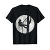 Outdoorsunisex Lumberjack Tree Climber Moon Logger Arborist T Shirt Vintage Fashion Versatile Homme Stylish