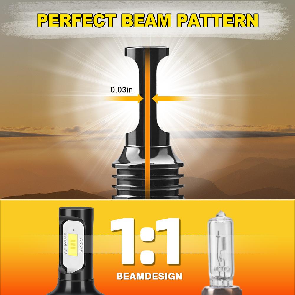 2PCS LED Fog Light Bulbs 5202 Fog Light Bulb White 6000K High Power 120W DRL Lamps 3570 CSP Chips Fog Lamp