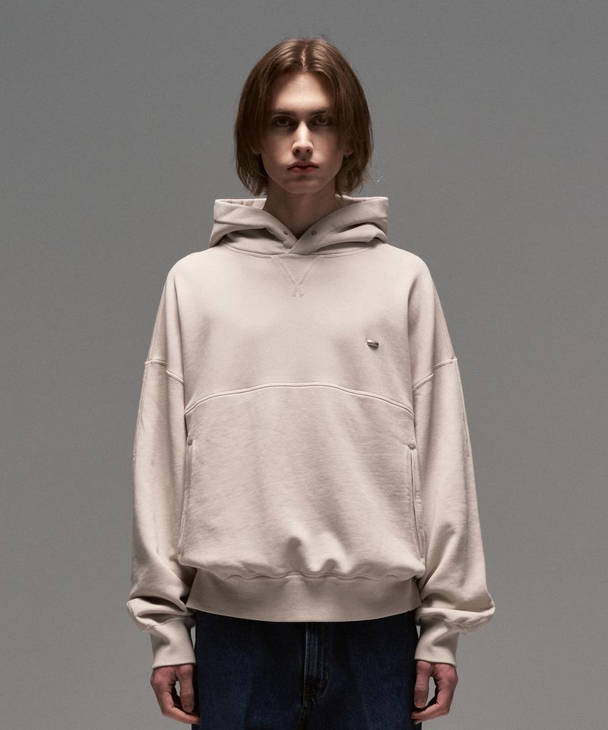 Western Pocket Hooded Sweatshirt _ Beige
