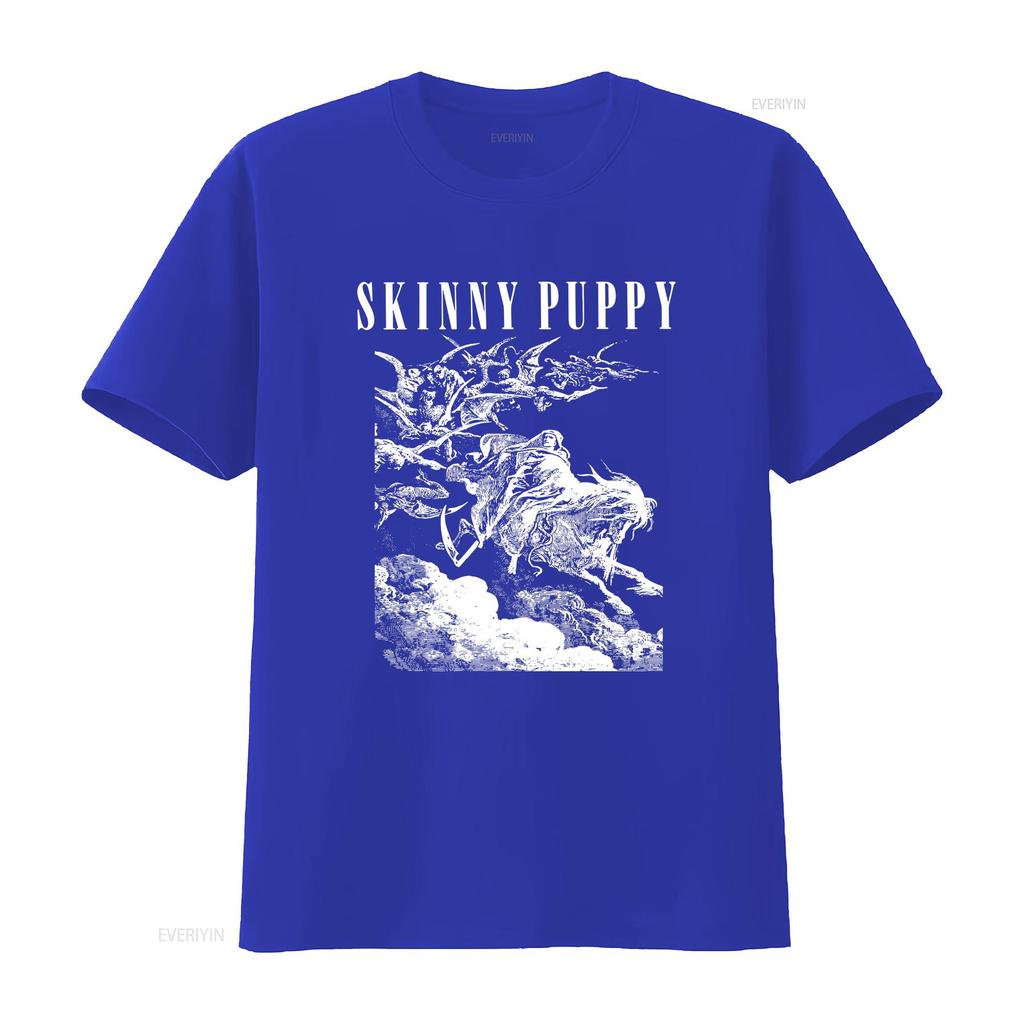Skinny Puppy T-Shirt vintage Gewaschen Lässig Grafik Bequem Unisex Mode Atmungsaktiv Vielseitig Stilvoll Weich Streetwear