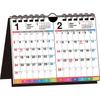 Nagaoka Shoten 2027 Simple Desktop and Wall Calendar, 2-Month Index, B6 Landscape, Made In Japan