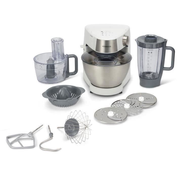 KENWOOD Prospero KHC291A.H0WH Multifunction Stand Mixer - Blender, Multifunction Bowl, 3 Discs, Citrus Press Stainless Steel Bowl