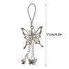 Unique Anime Keychain with Butterfly Bell Pendant Charm for Cosplay Enthusiasts