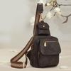 PU Umhängetasche Damen Retro Einfarbig Rucksack Pendler Brusttasche