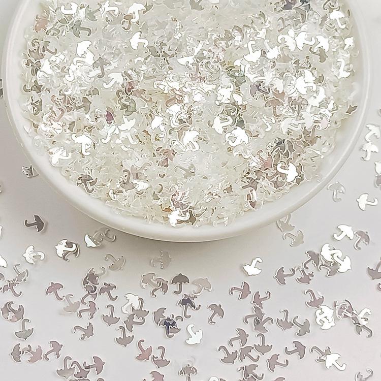 Irregular High-Flash Silver Crystal Sequin Jewelry DIY Accessories