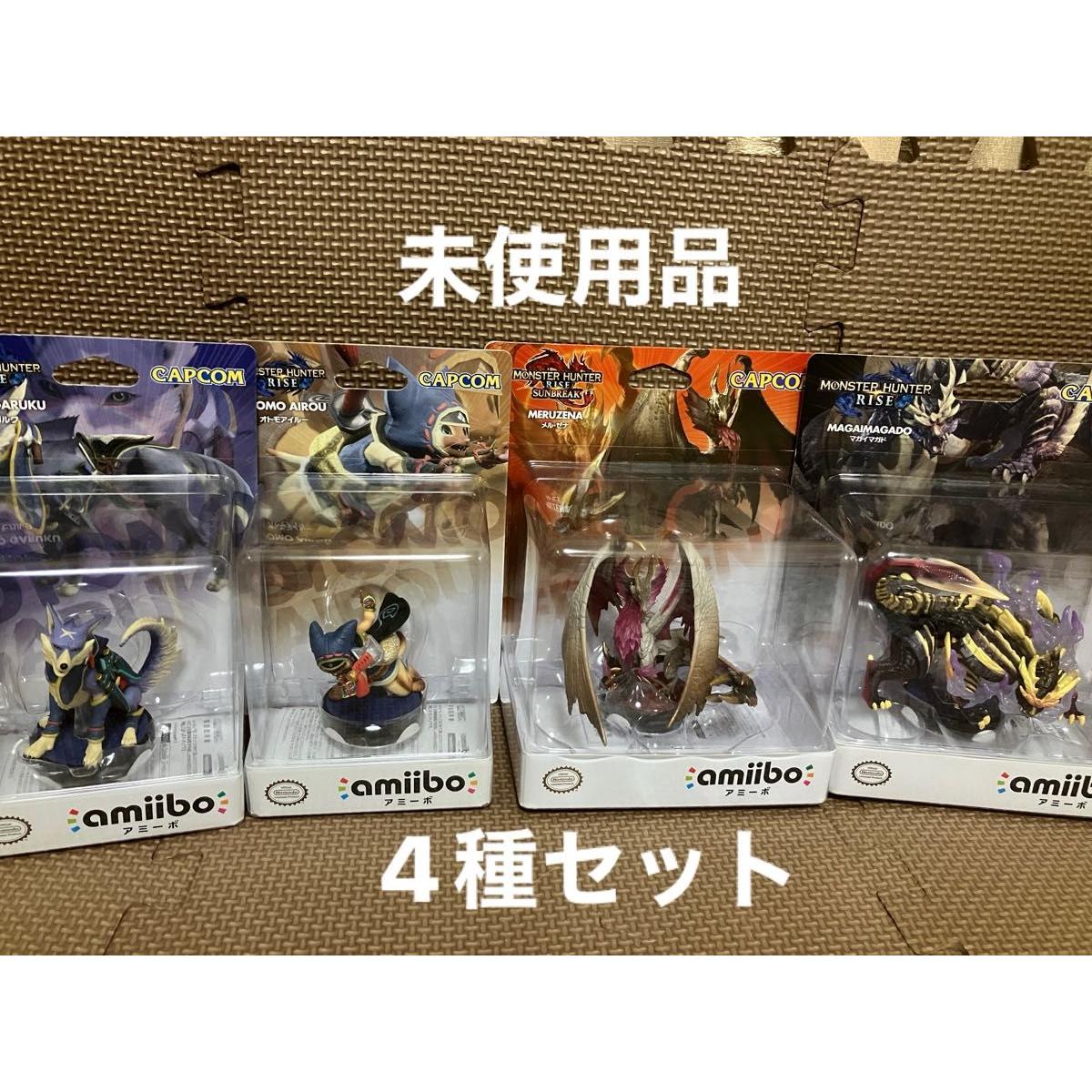 Б/у Неиспользованный предмет Набор из 4 фигурок Nintendo amiibo серия Monster Hunter