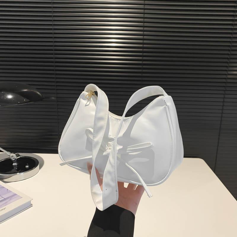 Stylish And Chic New Moon Bag Elegant Pu Material Shoulder Bag For Trendy Outfits белый