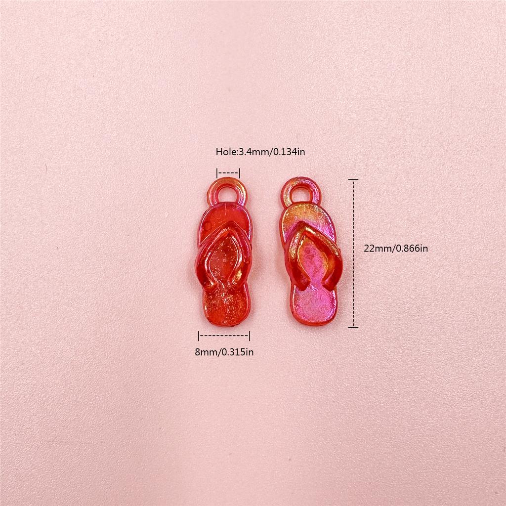 60/90 st 8*22 mm Pärlor Godis Färg Handgjorda Material Tofflor Form Telefon Kedjetillverkning DIY Akryl pärlmaterial Hantverk