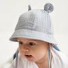 Muslin Cotton Baby Hat Summer Infant Cap Soft Baby Sun Hats Panama for Kids Girls Boys Bucket Hat Accessories Children 3-12M
