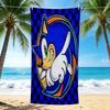 1Pc Sonic Hedgehog Artwork Beach Towel Quick Dry Multiuse For Beach Pool Gym Yoga Home Travel Christmas Halloween Xmas Gift N1488