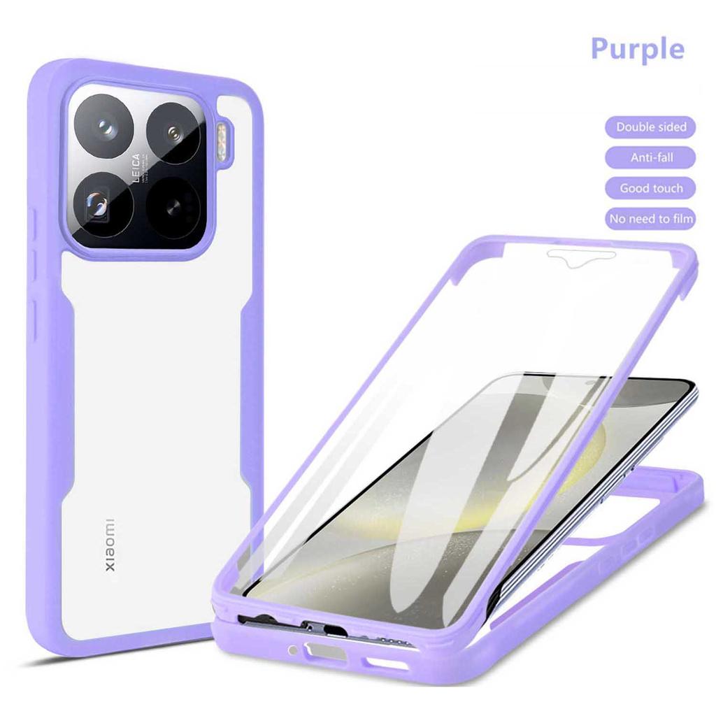 For Xiaomi 15T 14T 13T Pro Anti Fall 360 Fully Wrapped Phone Case For Xiaomi 17 Pro Max 15Pro 14 15 Ultra Transparent Phone Case