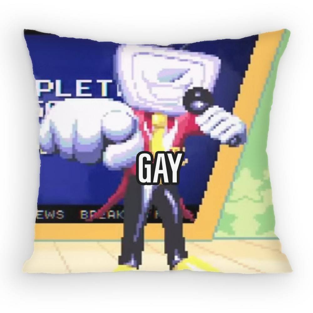 Federa Cuscino Cartone Animato Gioco Deltarune Tenna Meme Divano Soggiorno Camera da Letto Testiera Schienale Cuscino Cuscino Quadrato Ora del Pisolino