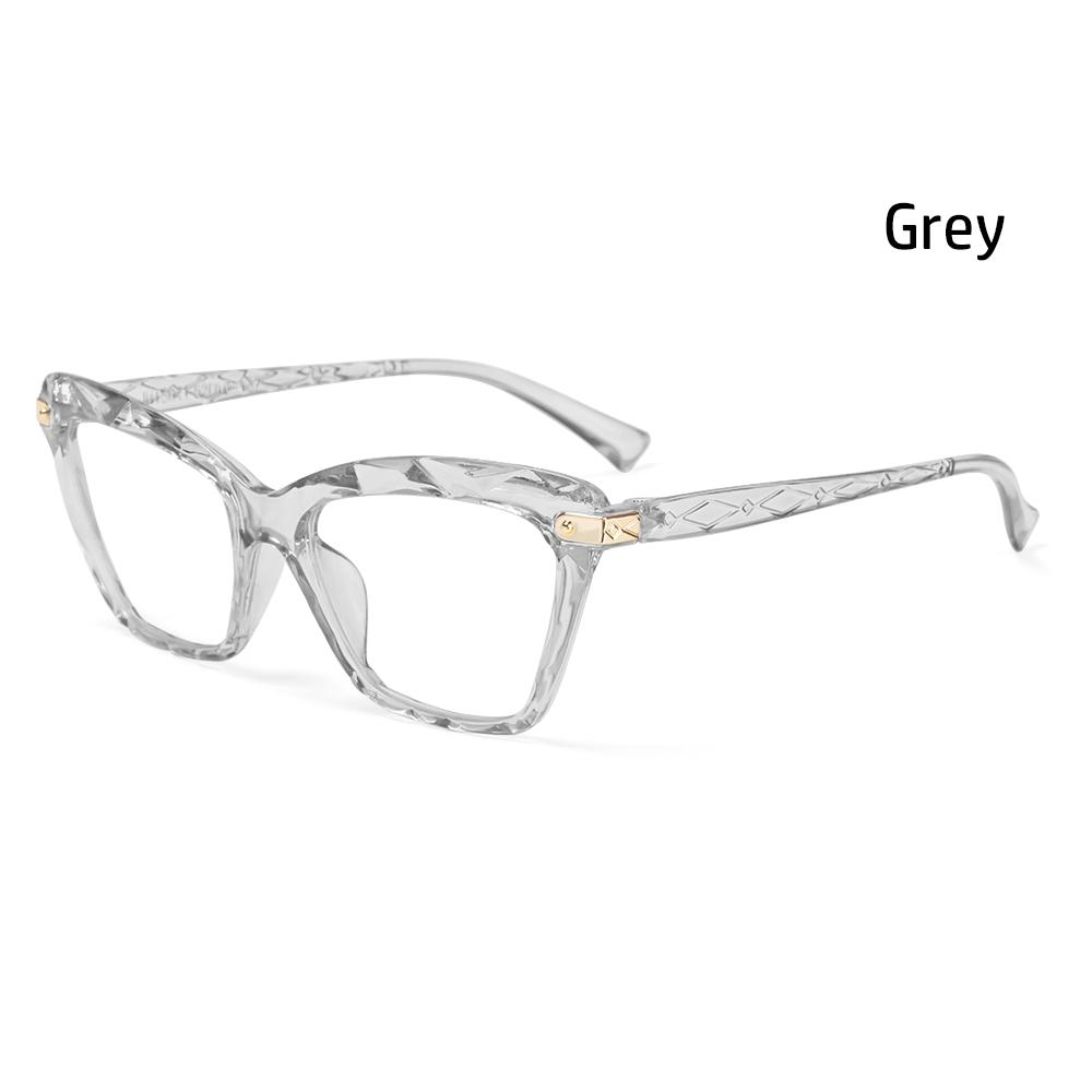 Square Vision Care Oversized Anti-blue Light Glasses Computer Goggles Multi-section Eyeglasses Cat Eye Eyewear