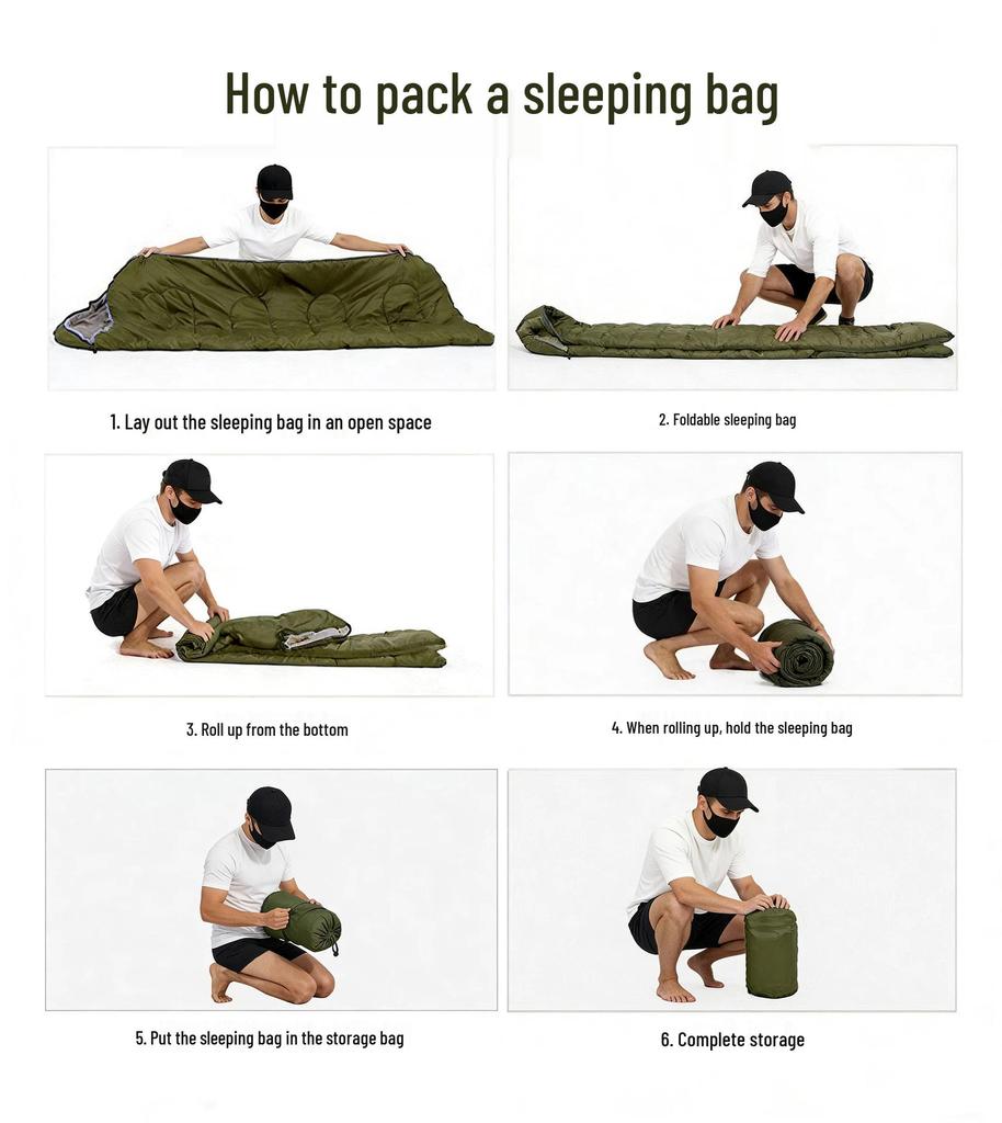 Four Seasons Universal Outdoor Camping Sleeping Bag, Thickened for Adults