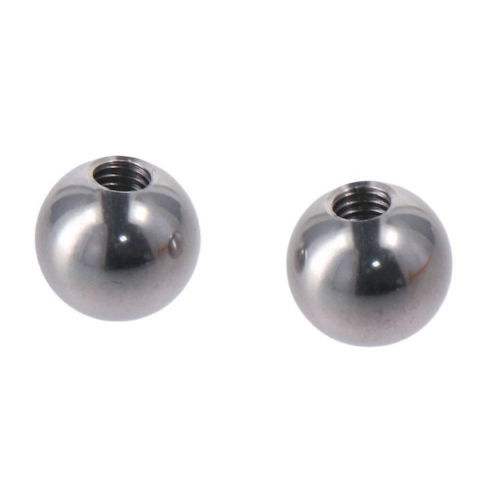 4 szt. Nakrętki kulowe ze stali nierdzewnej z gwintem wewnętrznym M4/M6, gałka, okrągłe, srebrne, nakrętki z gwintem z kulową głowicą żeńską, maszyny oświetleniowe, dekoracja DIY